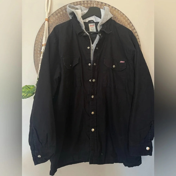 Dickies‎ Men’s Hooded Jacket in Black Size Large (42-44) - Picture 1 of 6